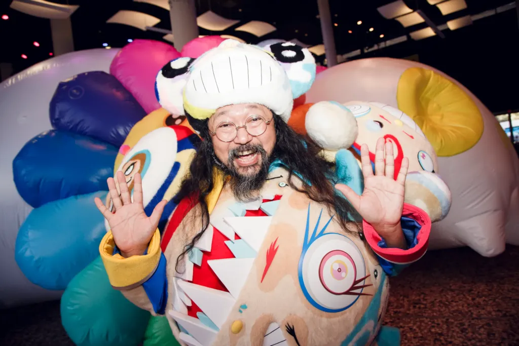 Inflatable costume used for trade show marketing